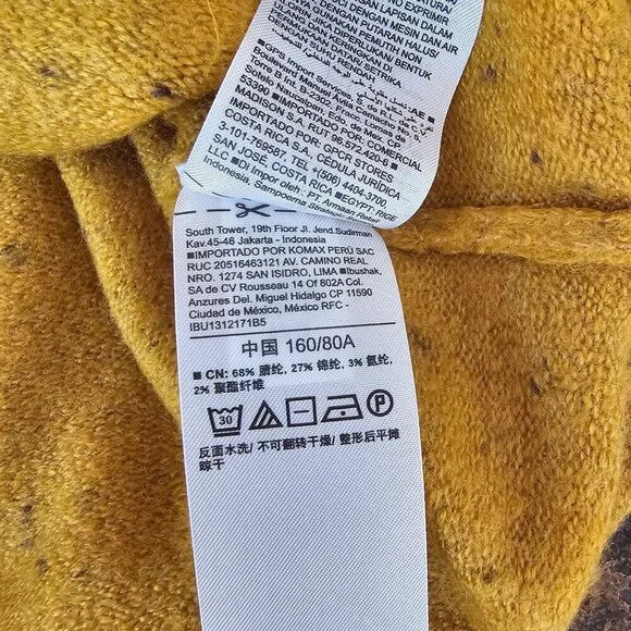 NWT Old Navy Womens Cozy Gold Speckled Knit Sweater Size XS - Picture 7 of 11